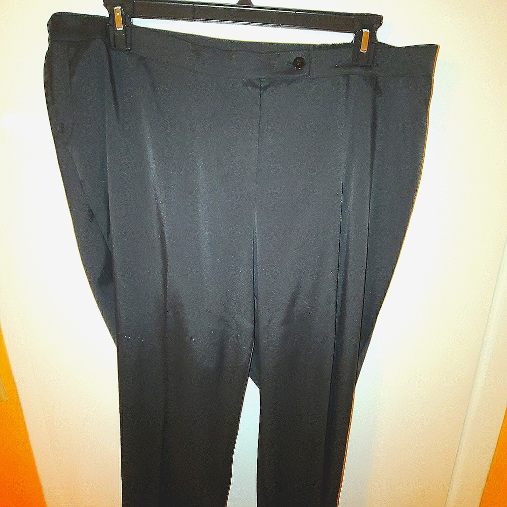 Plus sized black dress pants